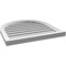 Ekena Millwork Round Top Surface Mount PVC Gable Vent: Functional, w/ 2"W x 2"P Brickmould Sill Frame, 26"W x 26"H GVPRT26X2603SF - alternate 4